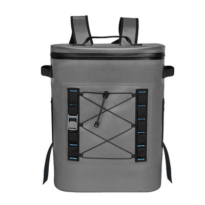 สีเทาเข้ม Leakproof Soft Cooler, กระเป๋าเก็บความเย็น 25L พร้อมแผ่นรองฉนวน