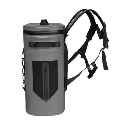 สีเทาเข้ม Leakproof Soft Cooler, กระเป๋าเก็บความเย็น 25L พร้อมแผ่นรองฉนวน