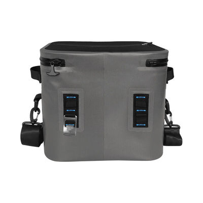 Square 24 Can Cooler Bag สีเทาเข้มสำหรับกิจกรรมกลางแจ้ง OEM ODM