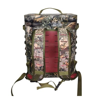 คูลเลอร์กระเป๋าเป้สะพายหลัง Camo ด้านนุ่มแบบกำหนดเองสำหรับเต็นท์กลางแจ้ง