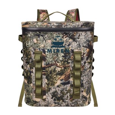 คูลเลอร์กระเป๋าเป้สะพายหลัง Camo ด้านนุ่มแบบกำหนดเองสำหรับเต็นท์กลางแจ้ง