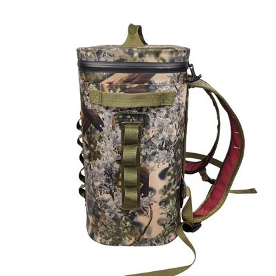 คูลเลอร์กระเป๋าเป้สะพายหลัง Camo ด้านนุ่มแบบกำหนดเองสำหรับเต็นท์กลางแจ้ง