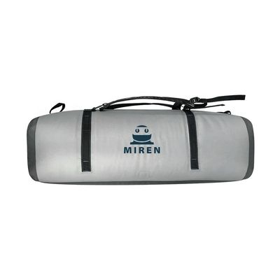 กระเป๋า Duffel กันน้ำ 120L สีเทาอ่อนสำหรับการตั้งแคมป์ท่องเที่ยวกลางแจ้ง