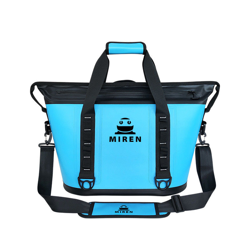 กระเป๋าสะอาดอุ่นอ่อนแบบจําเพาะ 30L สีน้ําเงิน กันรั่ว สําหรับการเล่นพิกนิคกลางแจ้ง